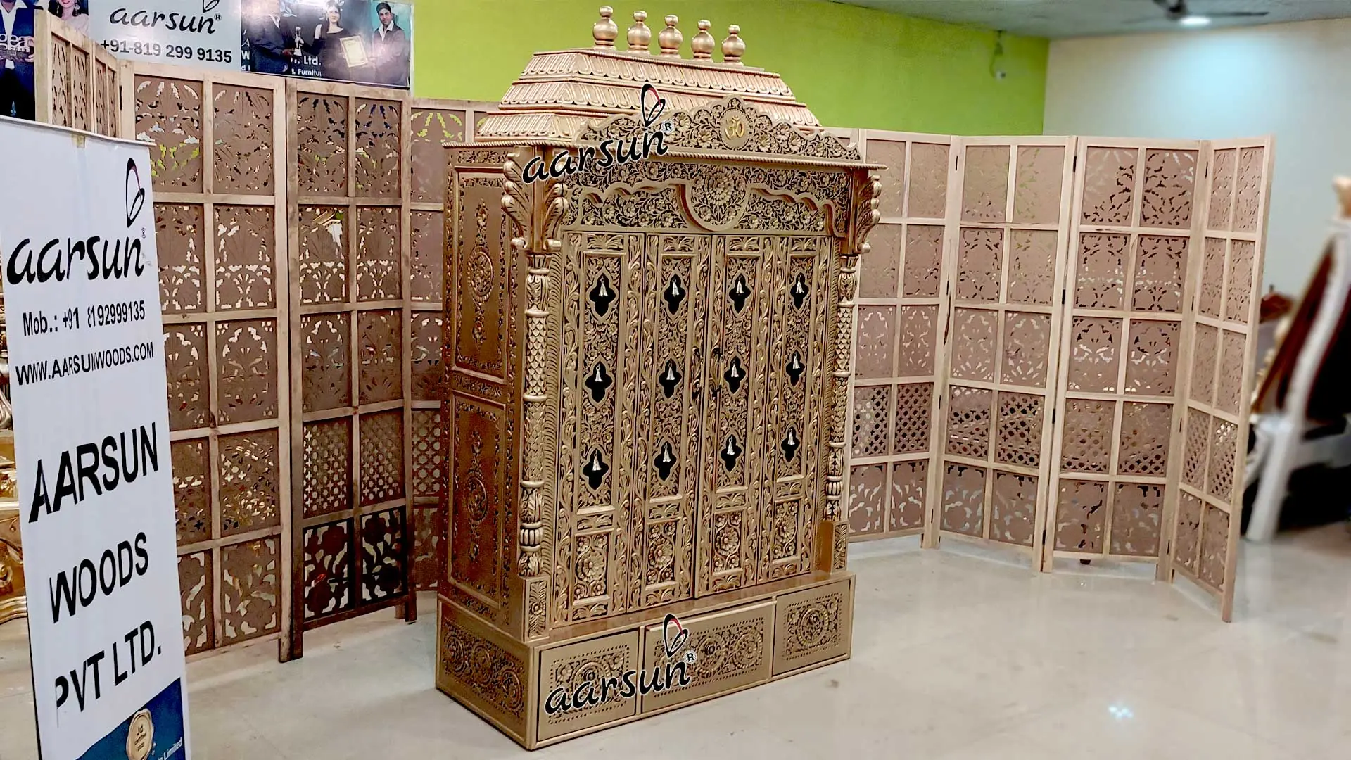 Antique Gold Bell Temple for Home YT-628 View 2