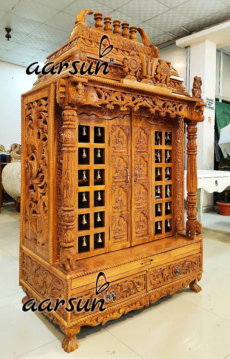 AshtaLakshmi Teak Wood Temple NT-012