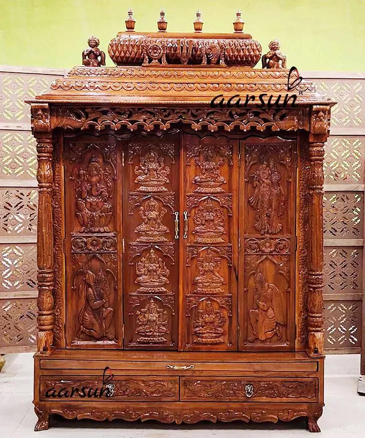 AshtaLakshmiji Mandir in Teak Wood YT-585 View 2