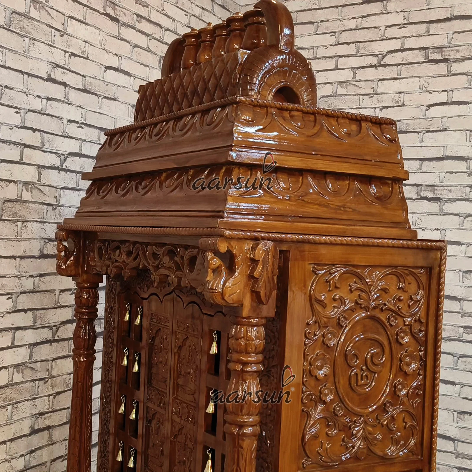 Ashtalakshmi wooden temple for your Puja Room View 4