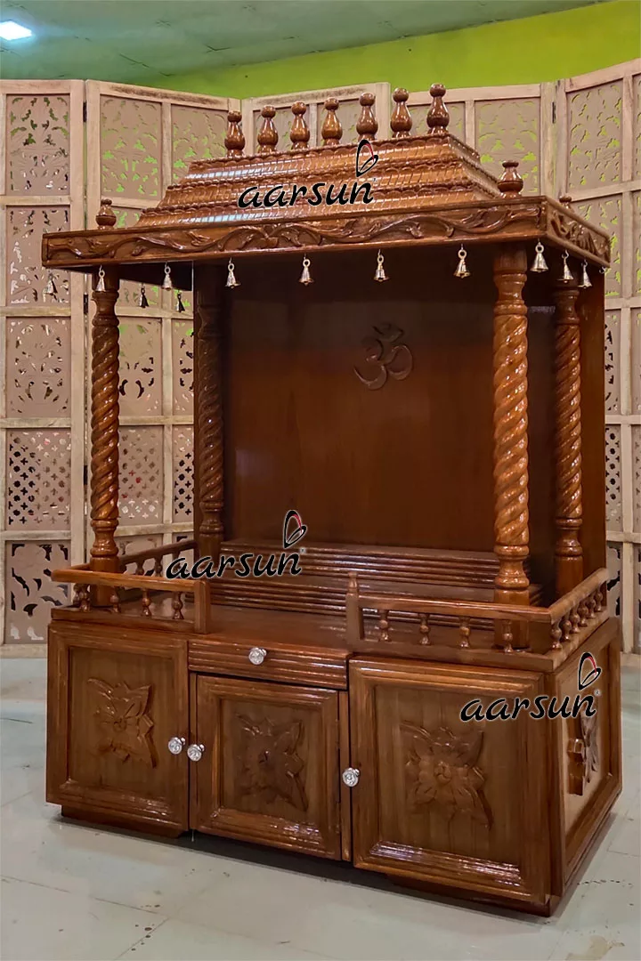 Open Puja Temple with Bells MNDR-0066 View 2