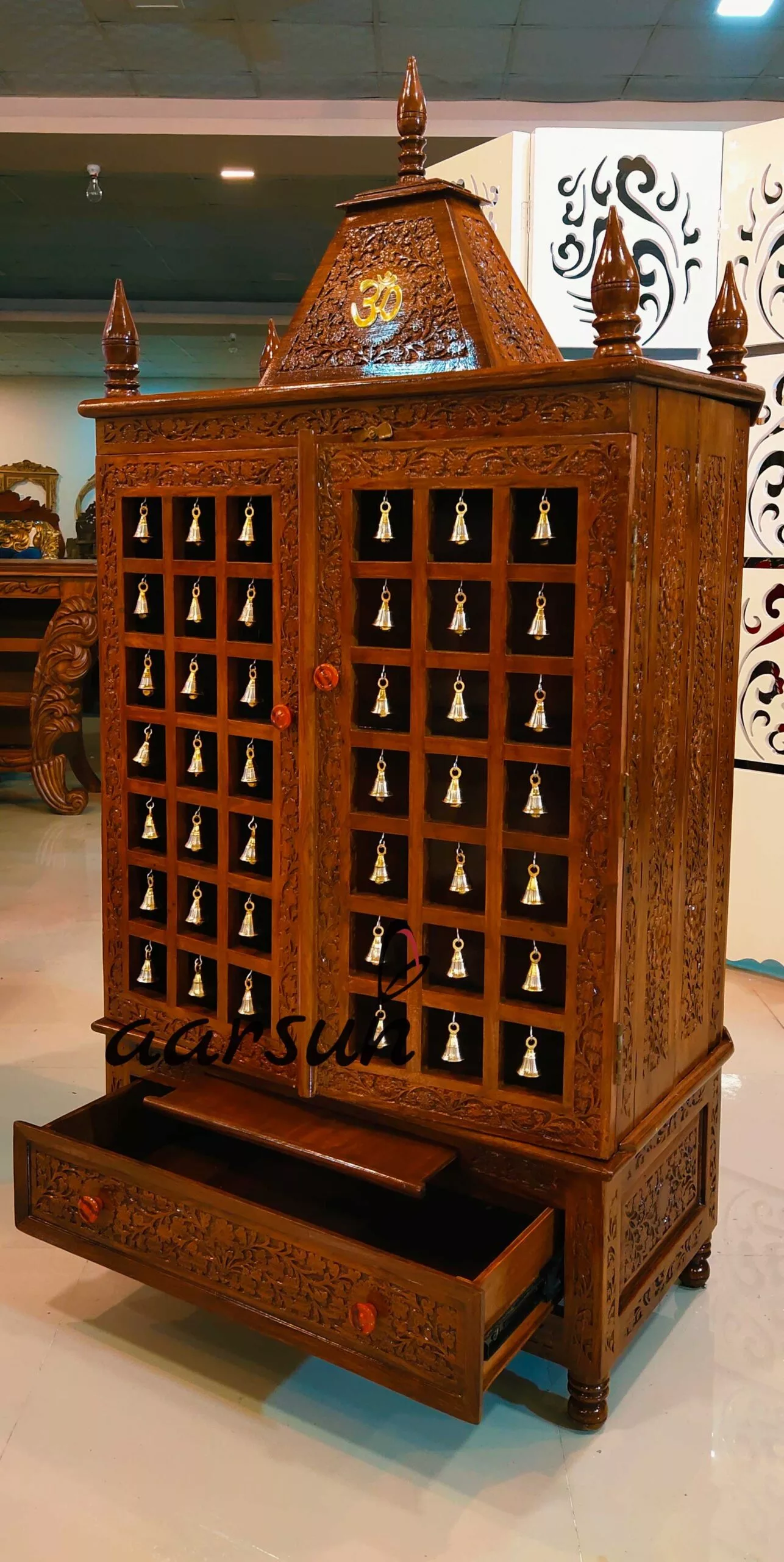 Top design Wooden Mandir YT-144 View 3