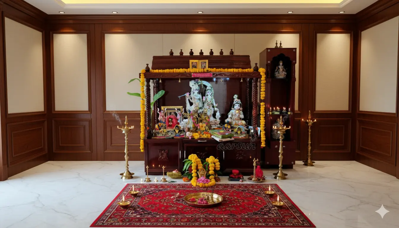 Buy Grand Wooden Temple for Home Online
