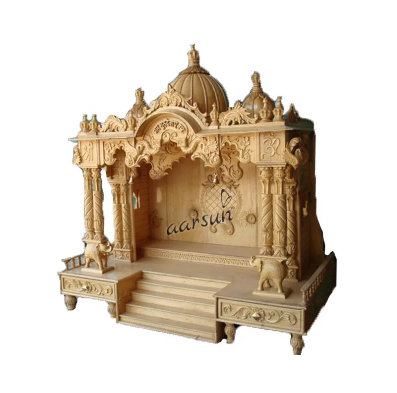 Designer Wooden Temple MNDR-0026 View 2