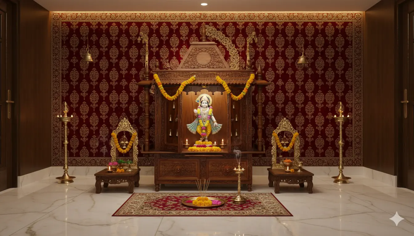 Door Wooden Temple Shisham Wood MNDR-0106