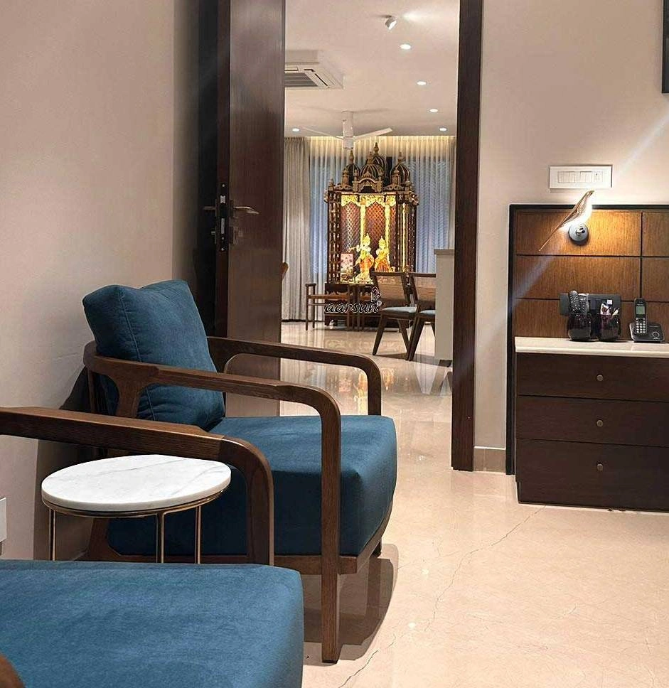 Elegant Handcrafted Wooden Mandir for Home View 2