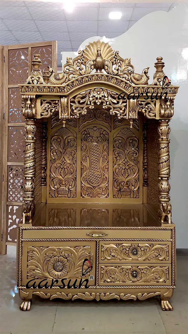 India Made Puja Mandir for Global delivery 592B View 2