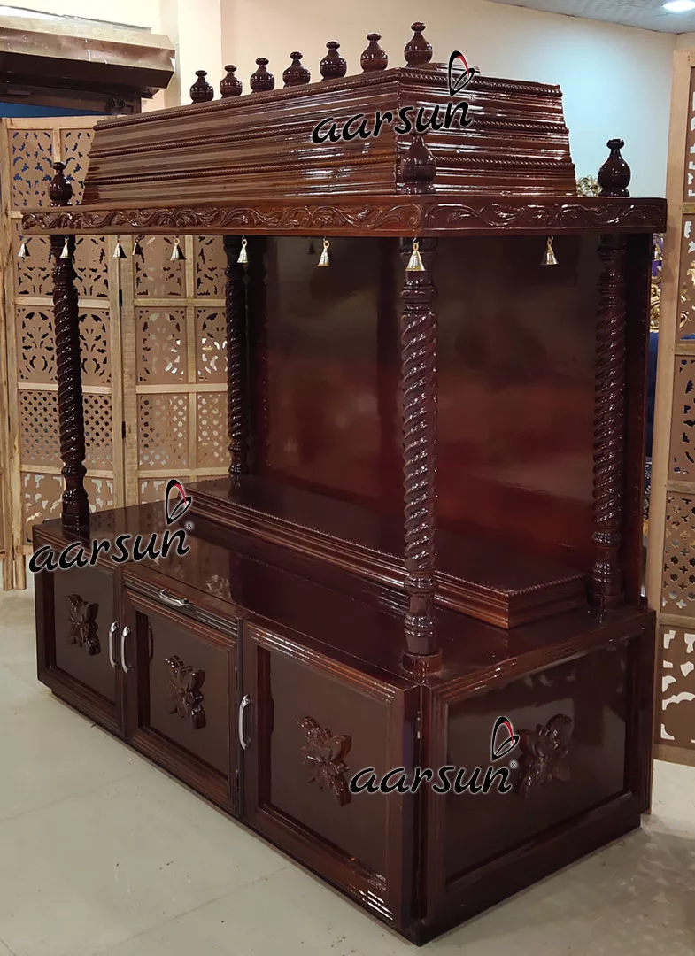 Folding Temple in Teak Wood | DIY Easy Assembly YT-399 View 2