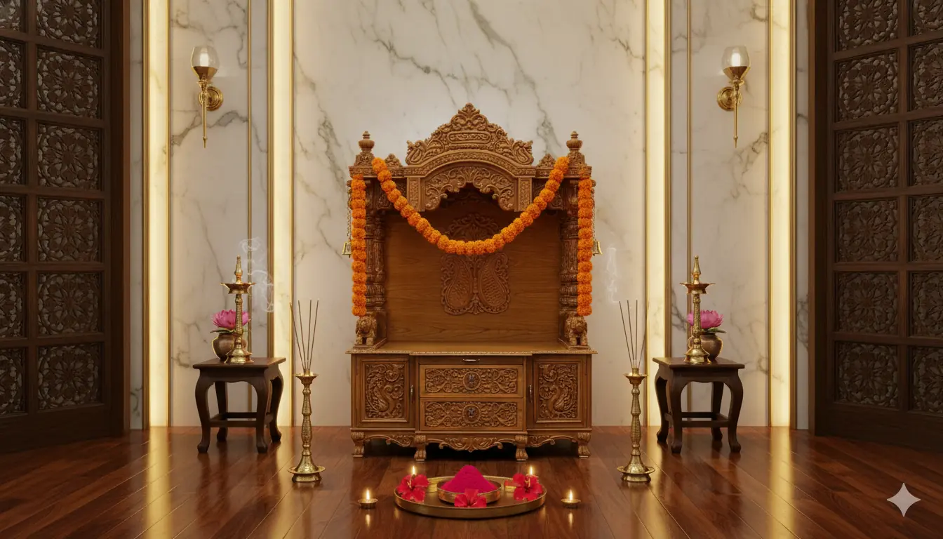 Latest Devghar Design for Home