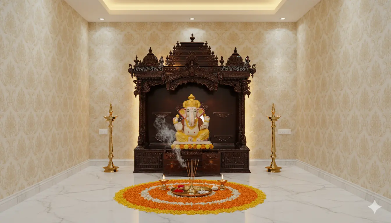 Ganesh Mandir Puja Ghar Devgriha YT-521