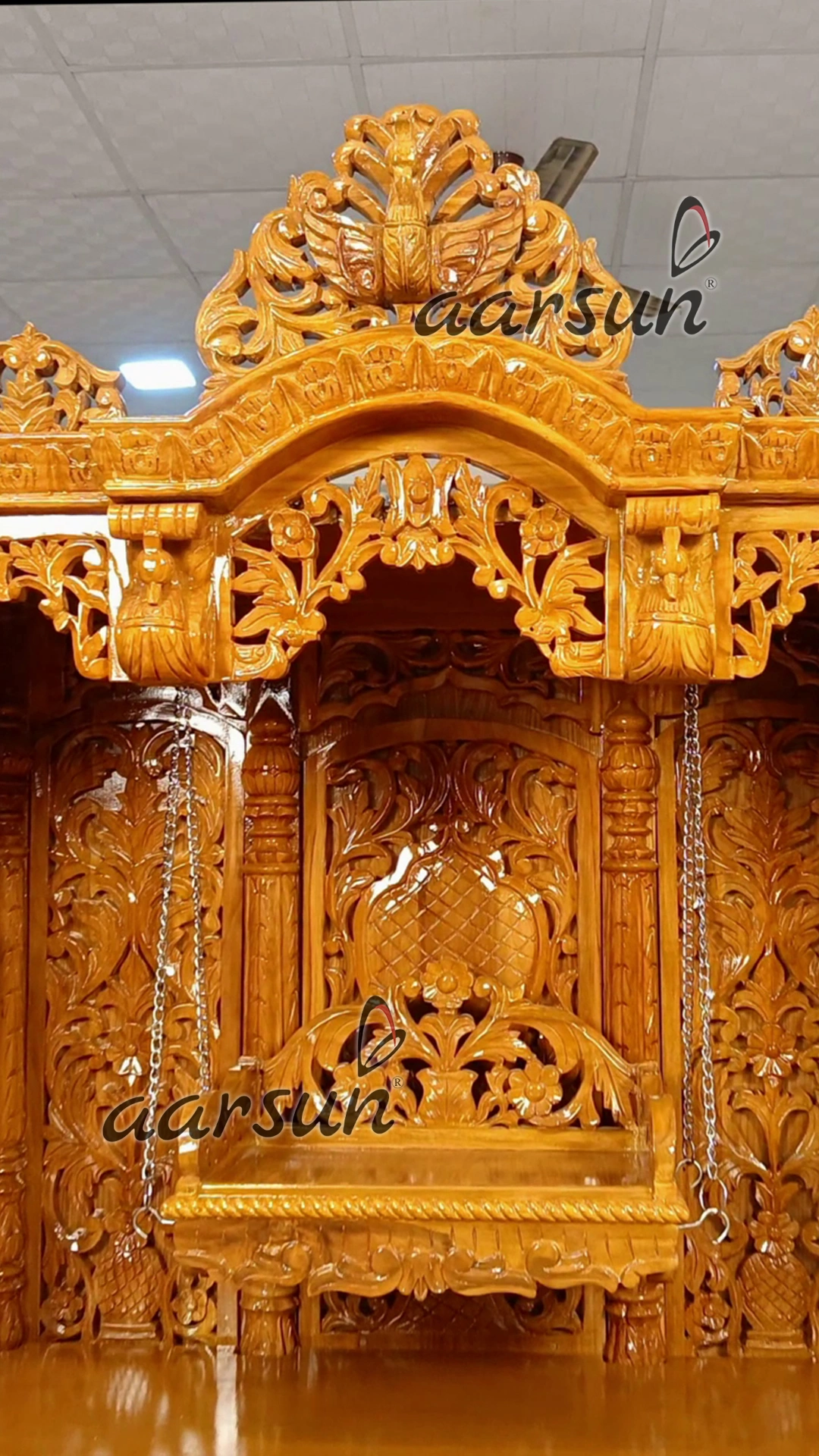 Hand carved Royal Temple with Krishna Jhoola View 5
