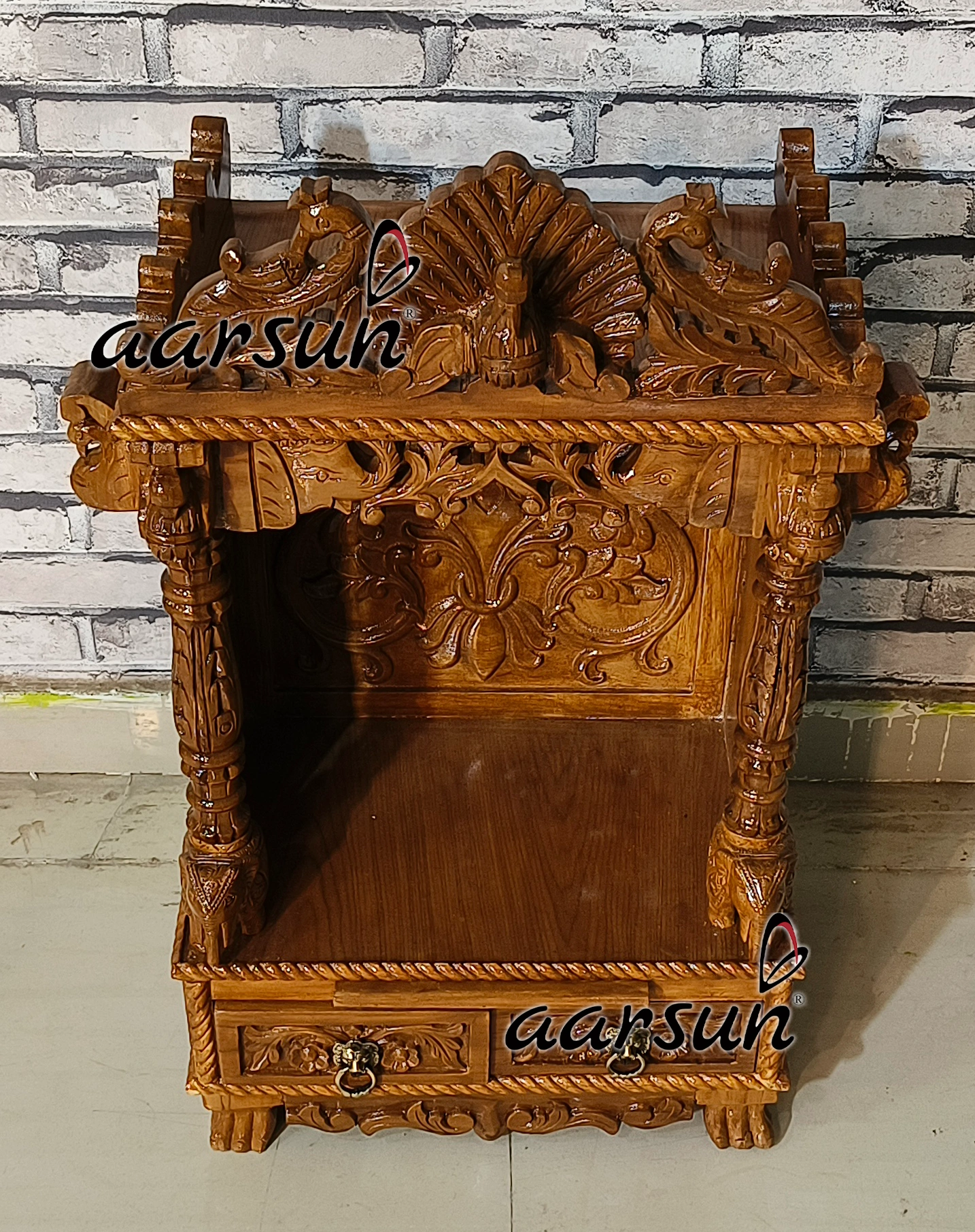 Hand Carved Temple with Intricate Carving View 11