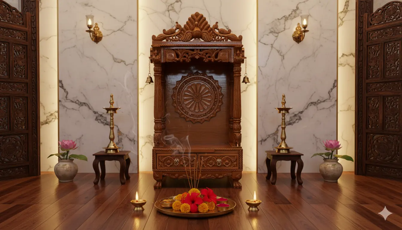 Hand Carved Temple with Intricate Carving