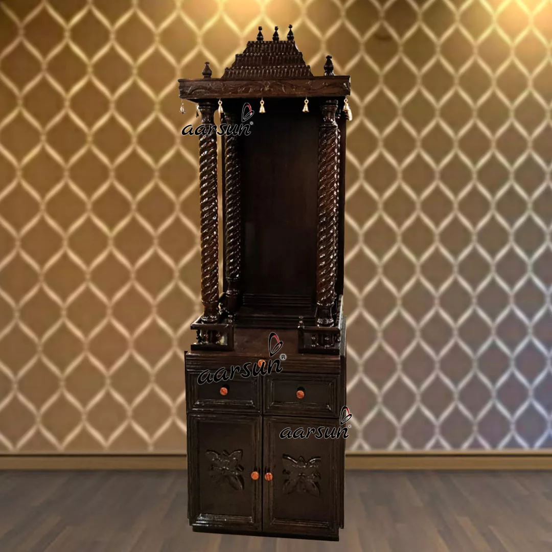 Handcrafted Pooja Temple Design MNDR-0072 View 3