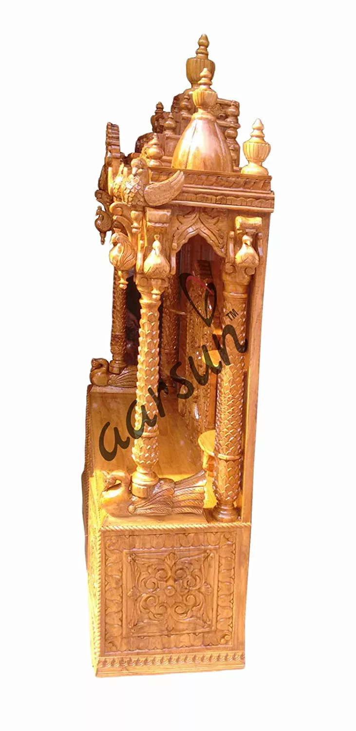 Handcrafted Wood Temple Cabinet MNDR-0012 View 3