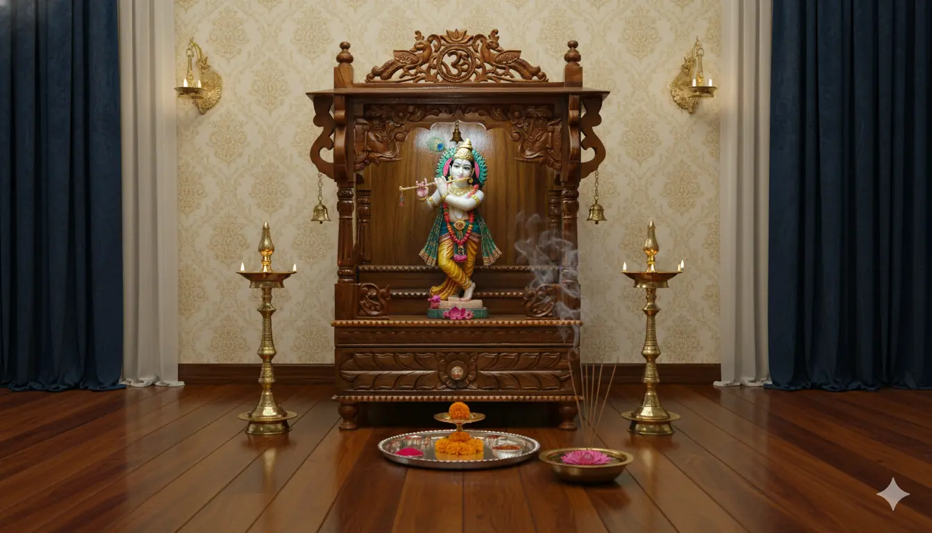 Handcrafted Wooden Mandir MNDR-0028