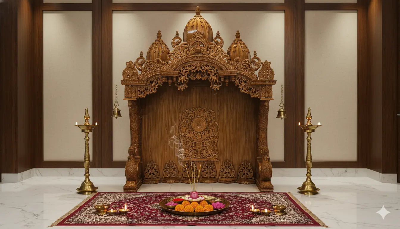 Heavily Carved- Traditional Grand Temple Design YT-1091