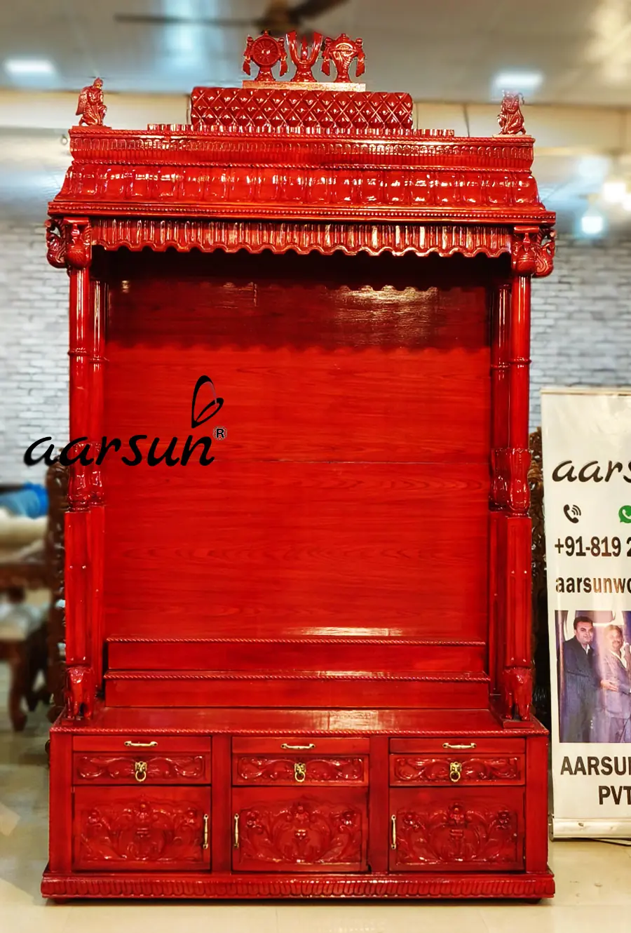 Immense Teak Wood Temple View 6