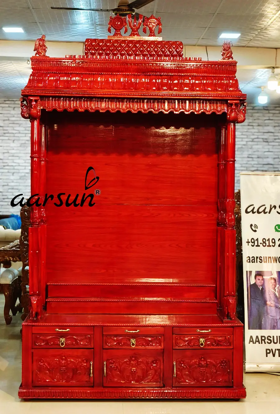 Immense Teak Wood Temple View 7