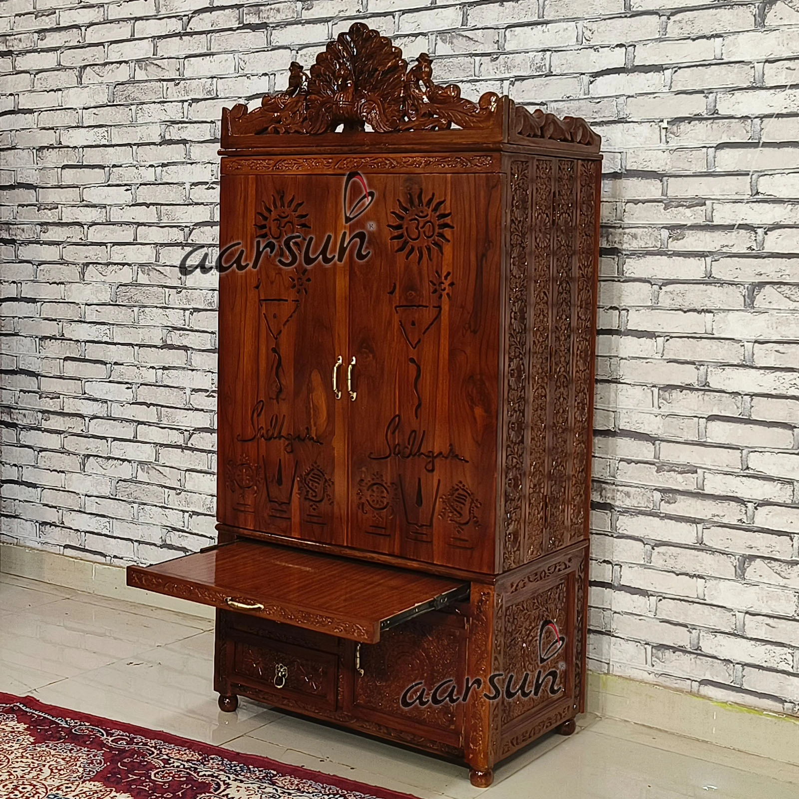 Indian Art- Pooja Mandir Design View 2