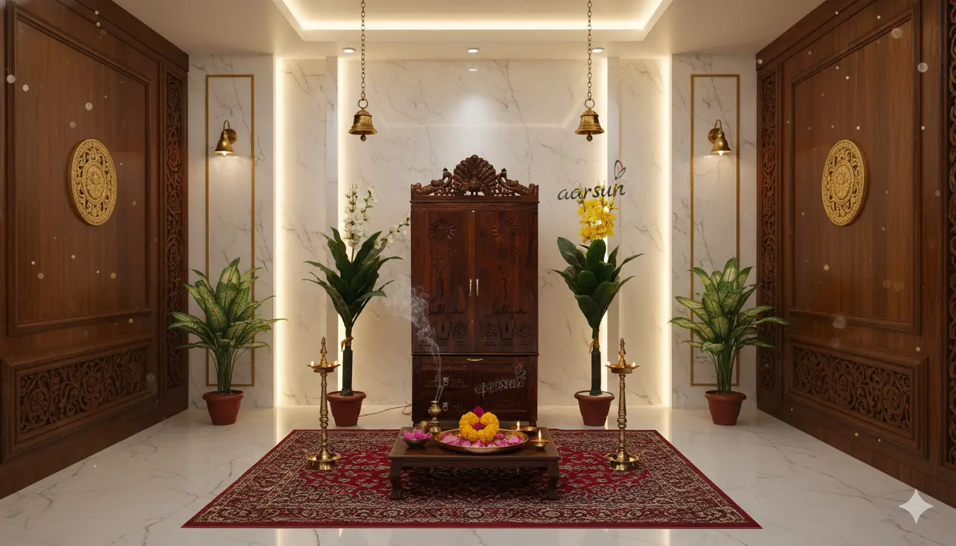 Indian Art- Pooja Mandir Design