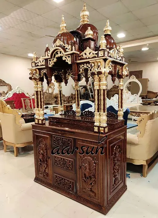 Iskcon Wooden Temple Teak Wood YT-188 View 2