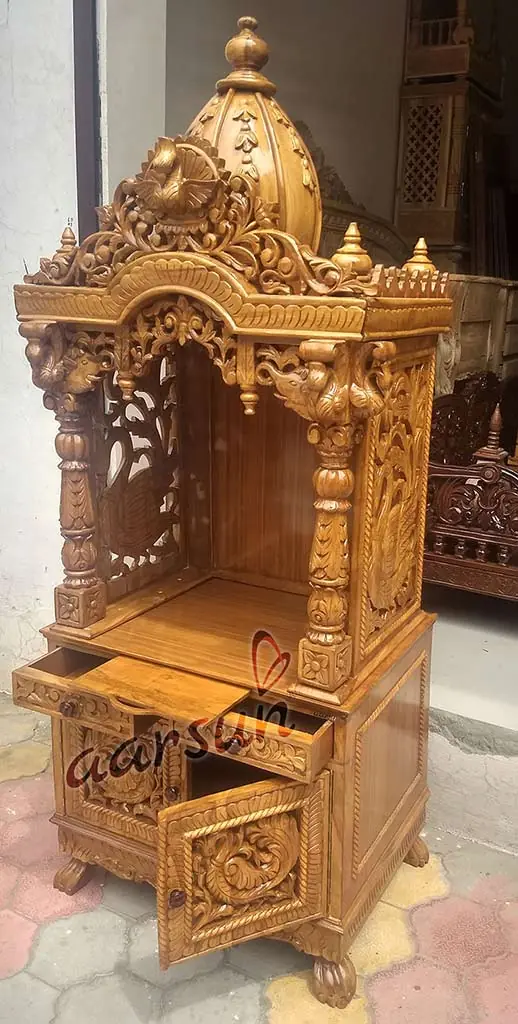 Large Wooden Temple Pooja Unit YT-103 View 3