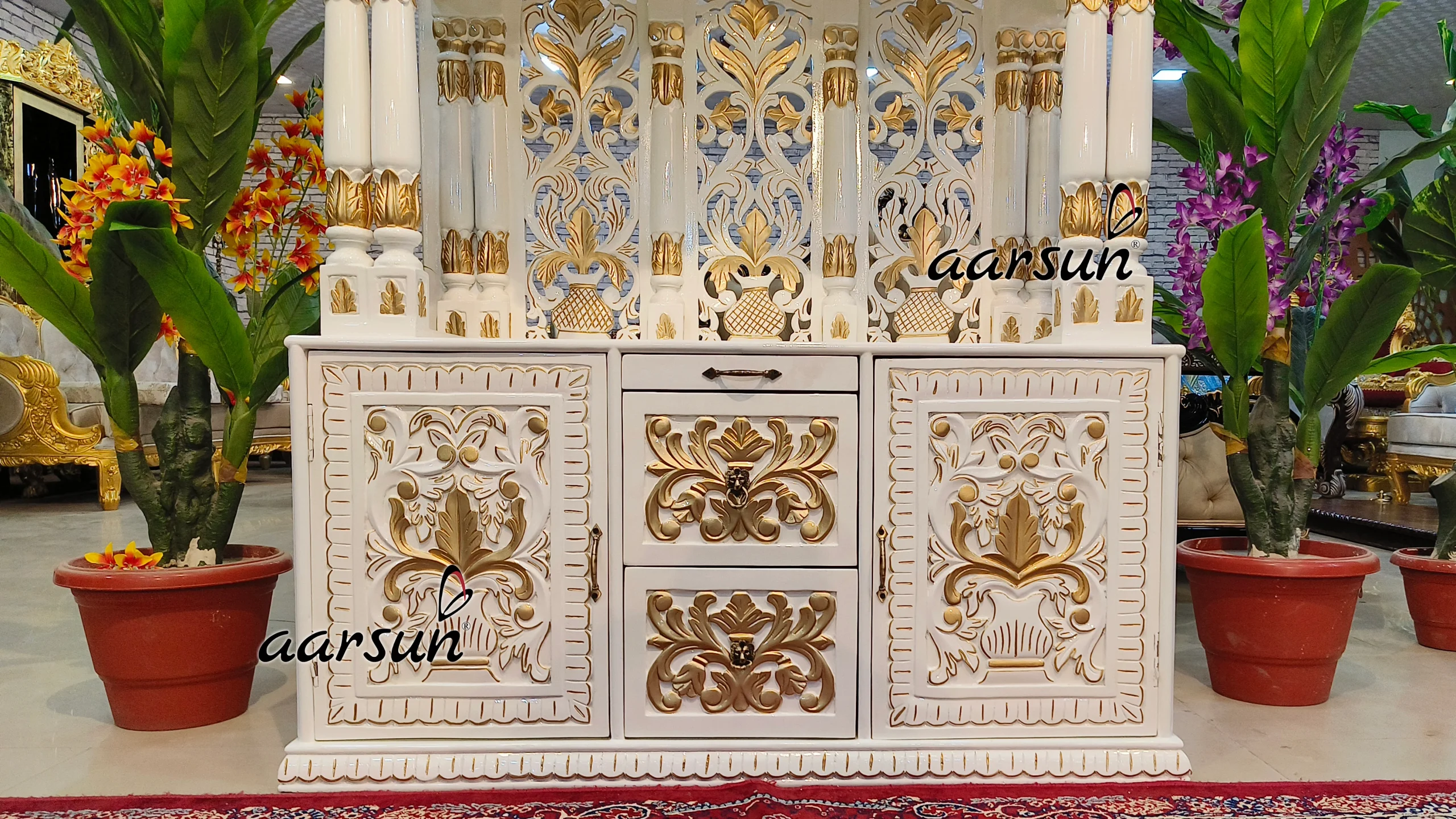 Luxurious White Temple in Teak View 4