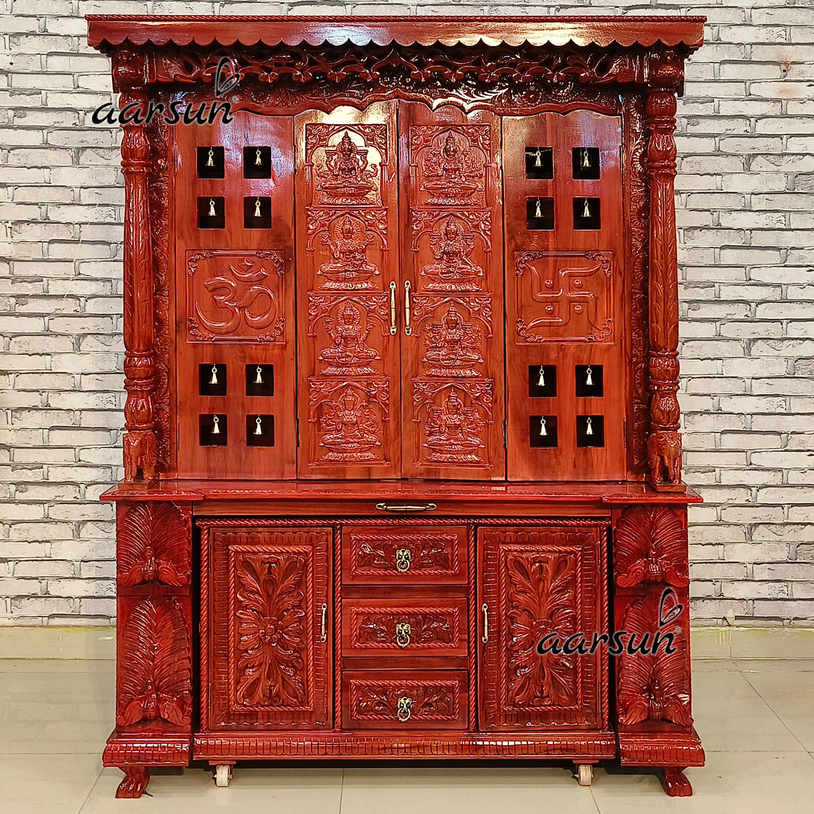 Mahalakshmi ji Mandir With Slideable Storage