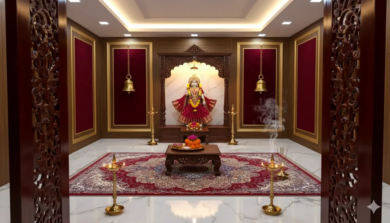 Modern Home Mandir Design