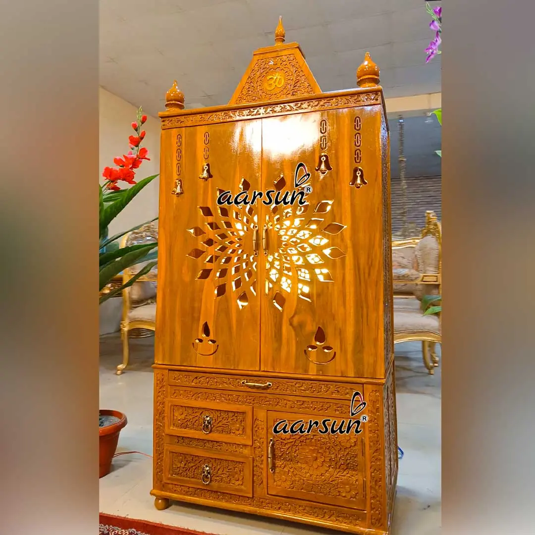 Modern Style Pooja Temple with LED 794 View 3