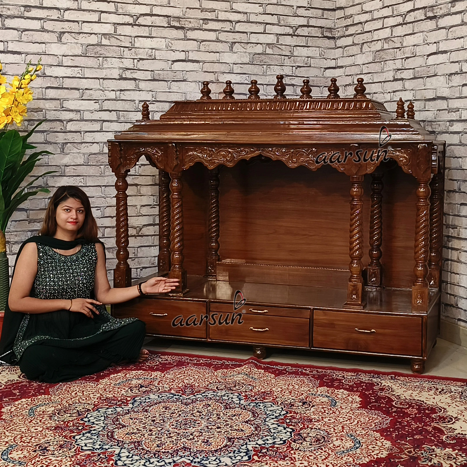 Most Popular Modern Puja Mandir View 4