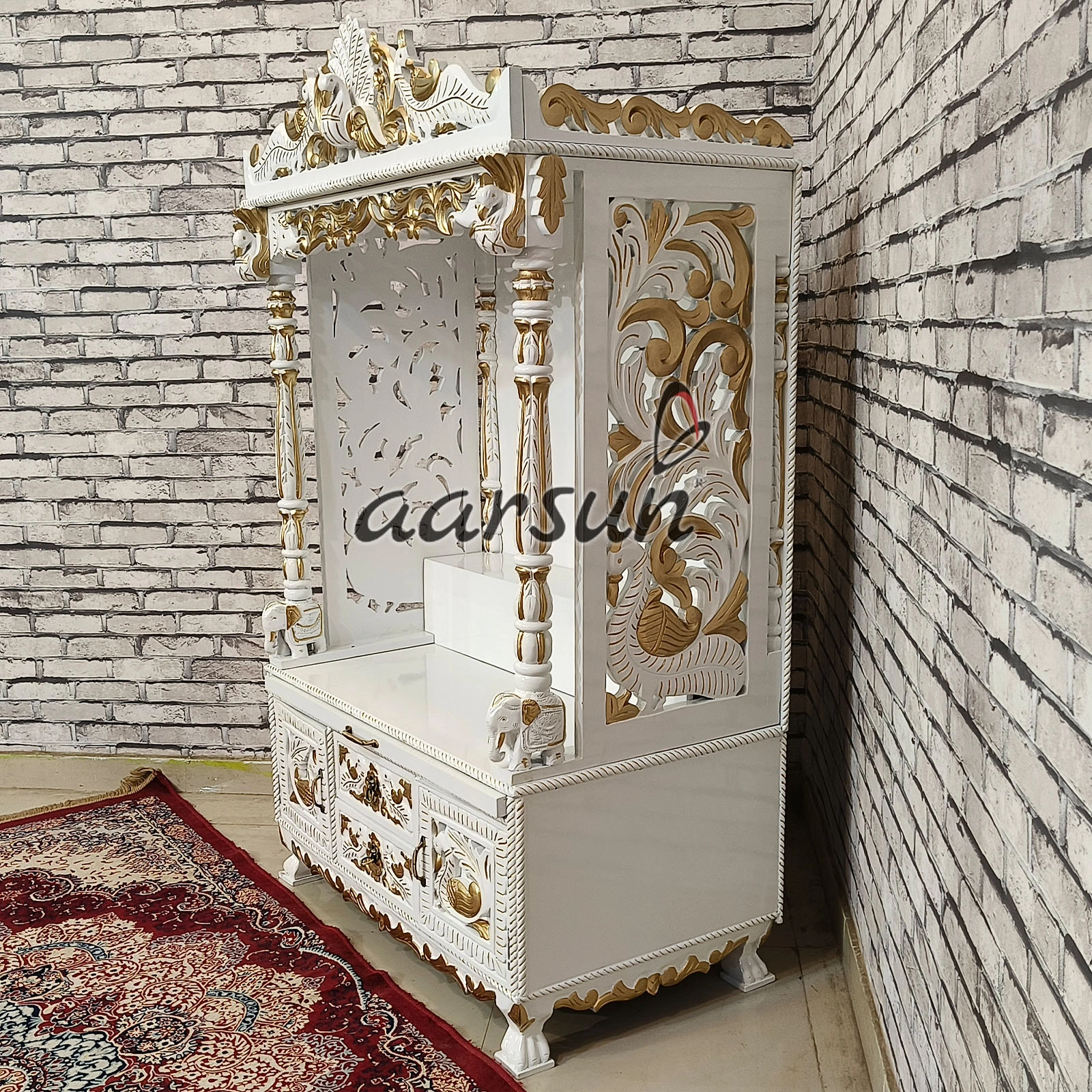 North Mandir Design With Animal Figures View 8