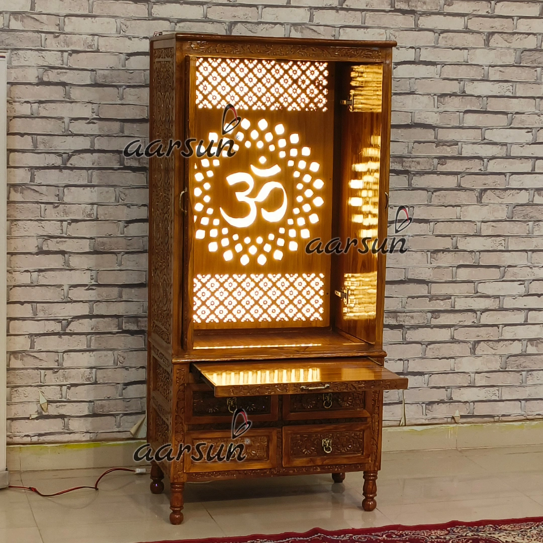 Pocket Doors - Ashtalakshmi Temple With LED Light View 4