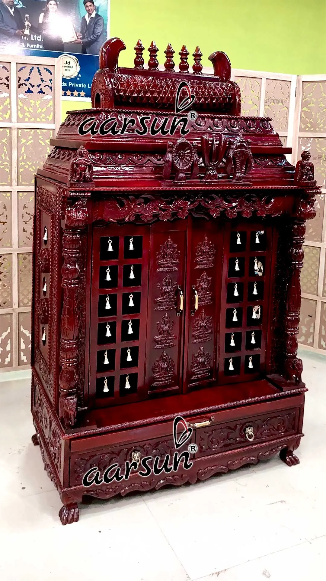 Premium Ashta lakshmi Shanku Chakra Mandir YT-644 View 4