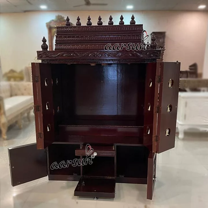Premium Quality Wooden Bell Mandir View 3