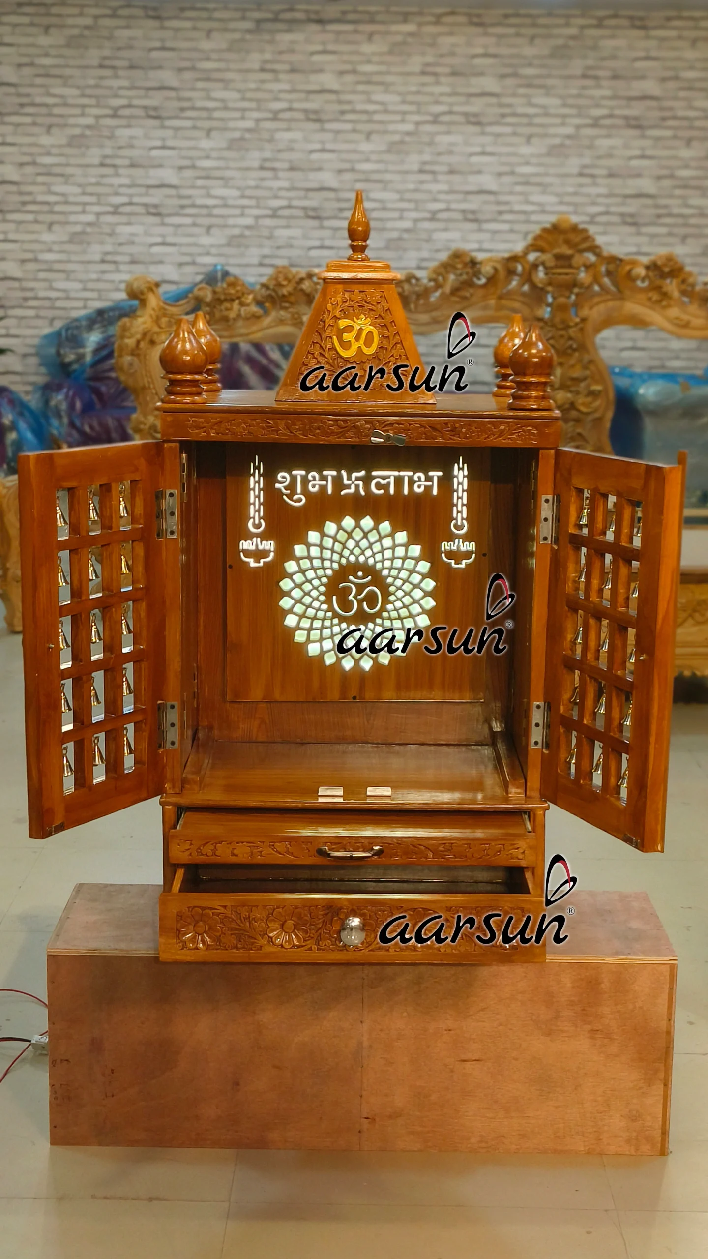 Small Temple With LED light View 4