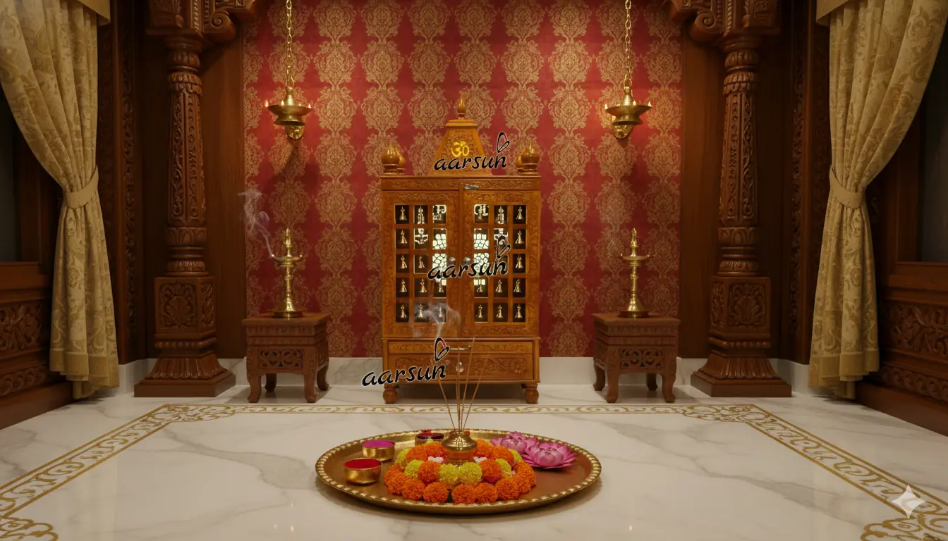 Small Temple With LED light