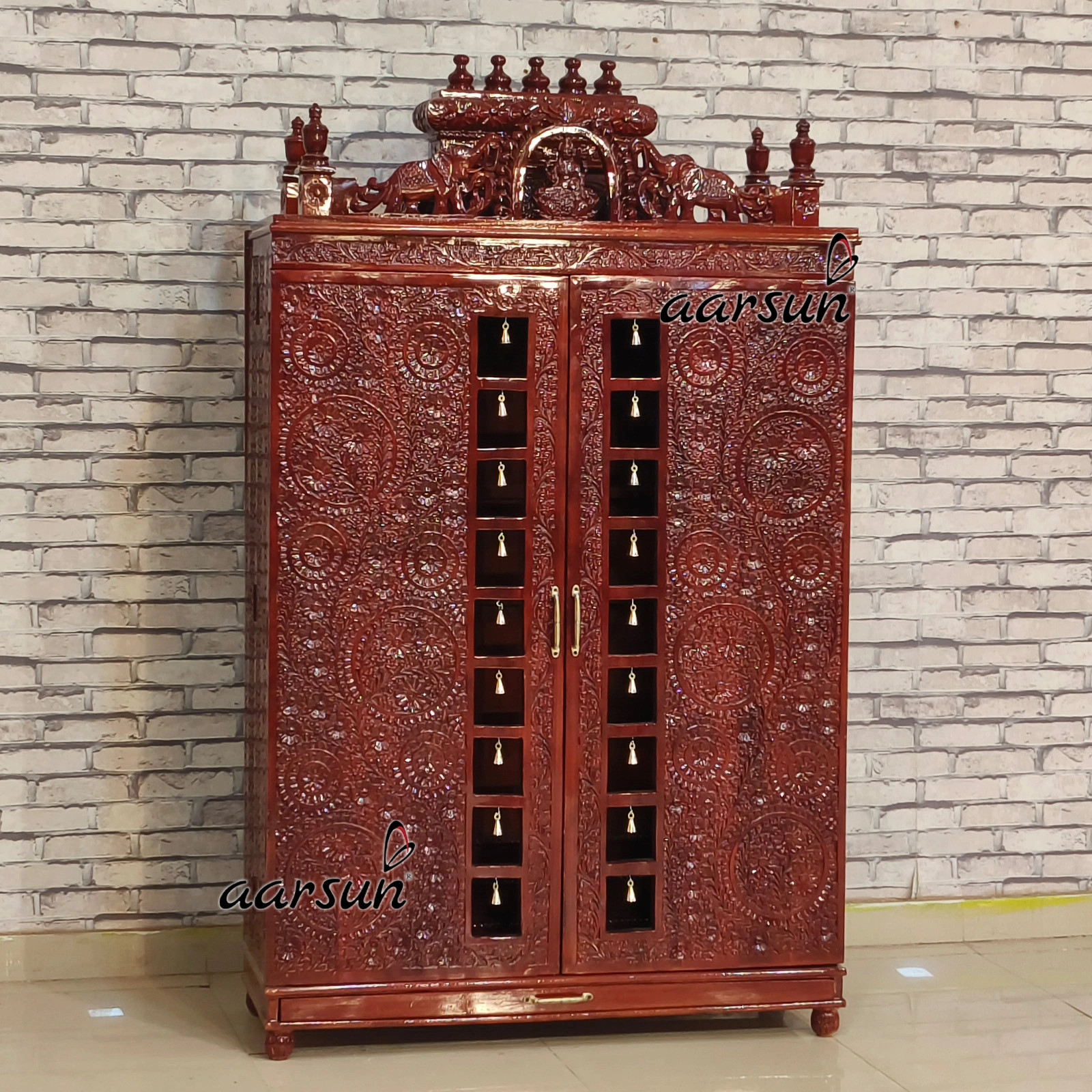 South Gopuram Style Design - Heavy Top with fine Carving View 3