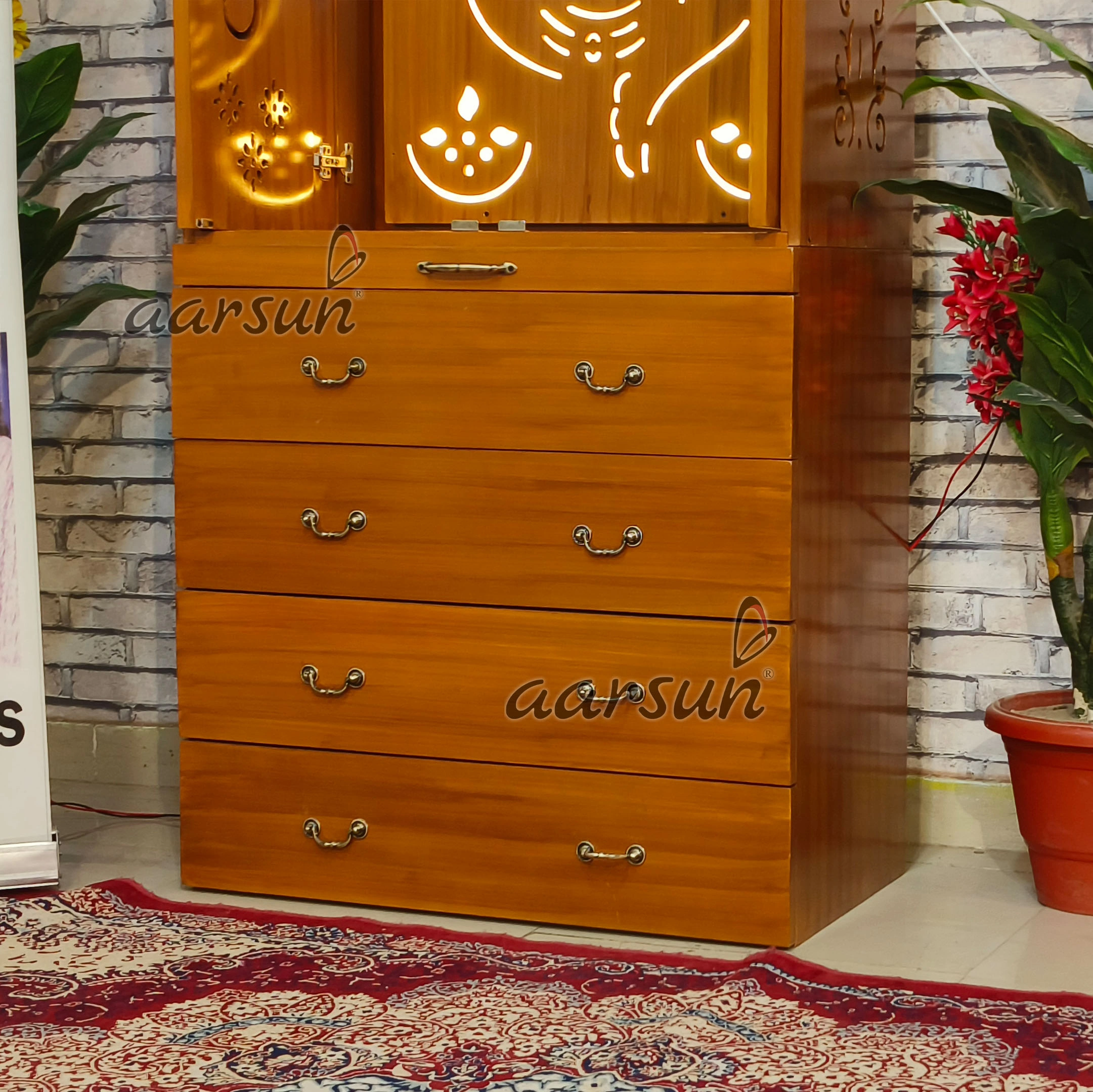 Space-Saving Modern Pocket Door Temple Design View 8