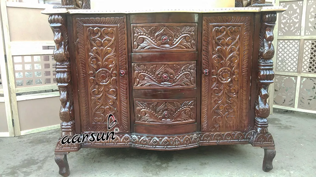 Teak Wood Designer Temple YT-74 View 6