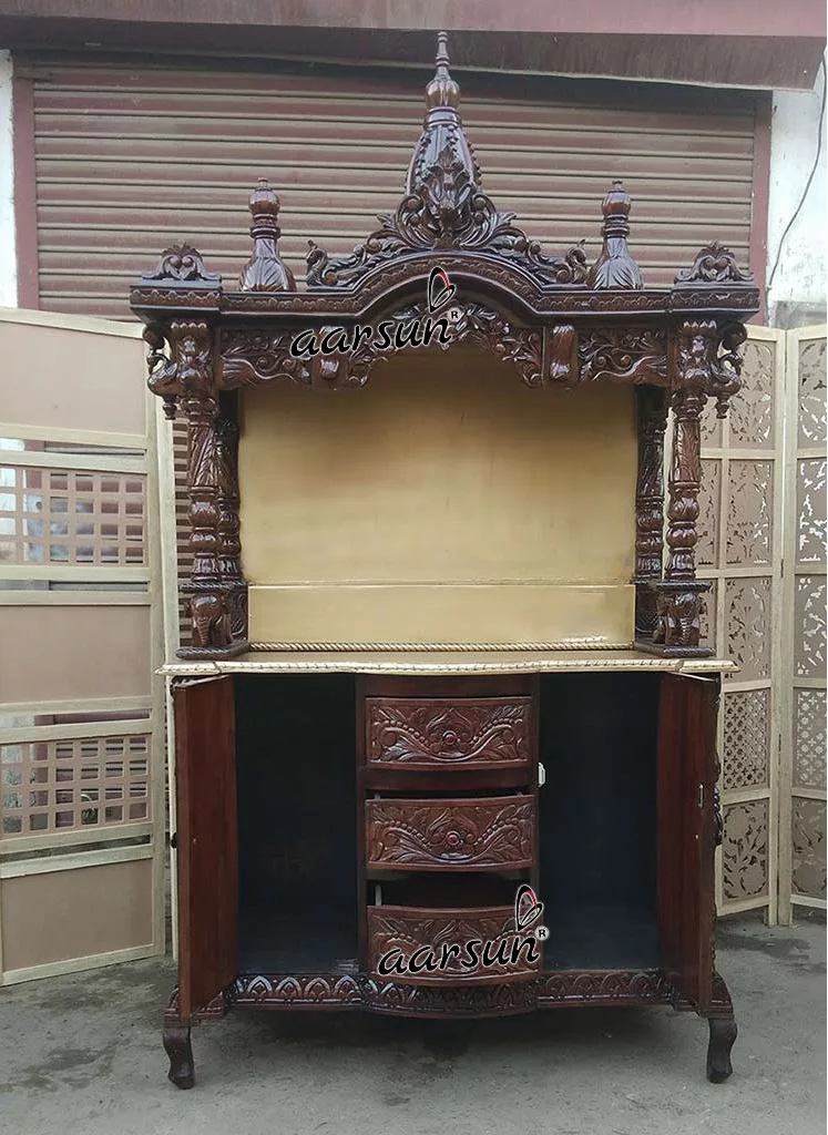 Teak Wood Designer Temple YT-74 View 7