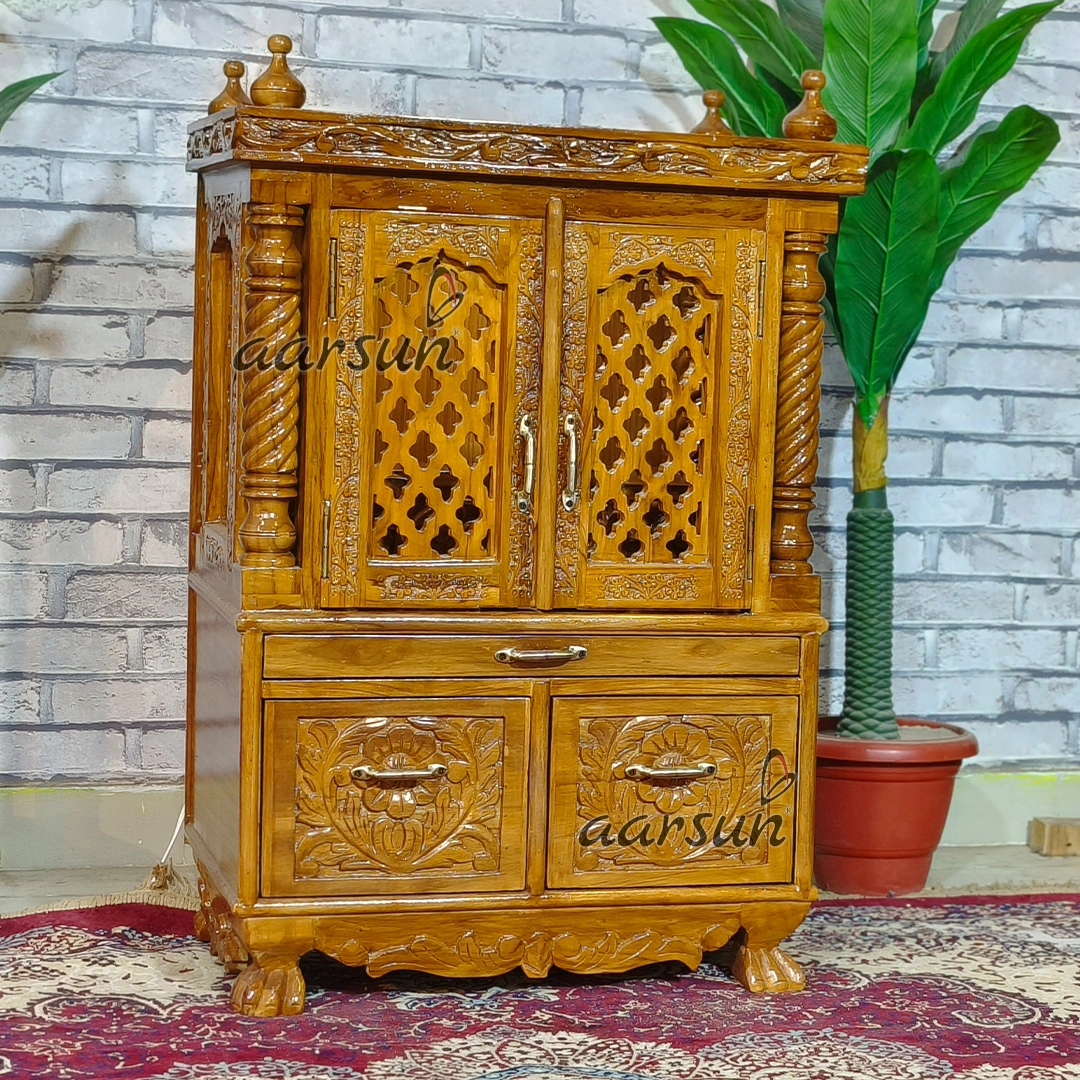 Traditional Handicraft Mandir for Worship View 7