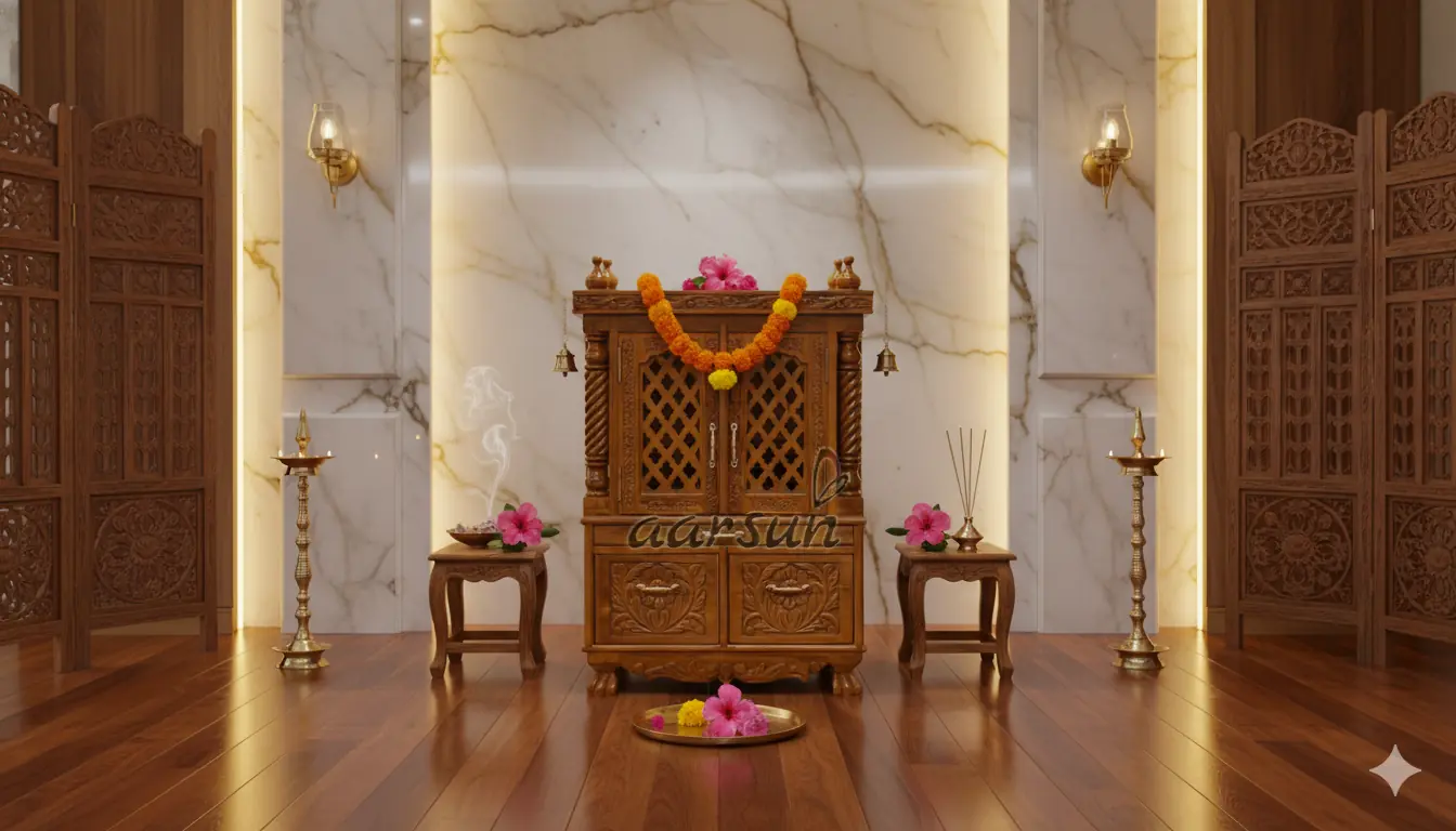 Traditional Handicraft Mandir for Worship