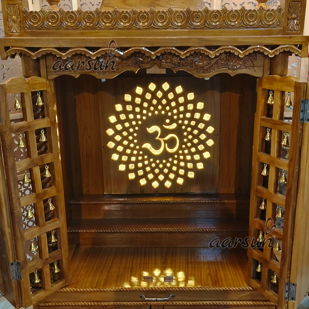 Traditional South Indian Mandir with Intricate Hand Carving View 8