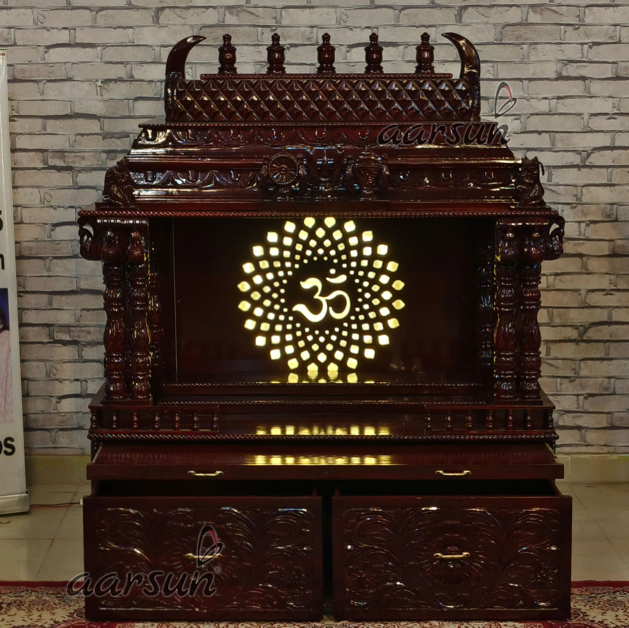 Traditional South Style Gopuram Temple With LED Light View 4