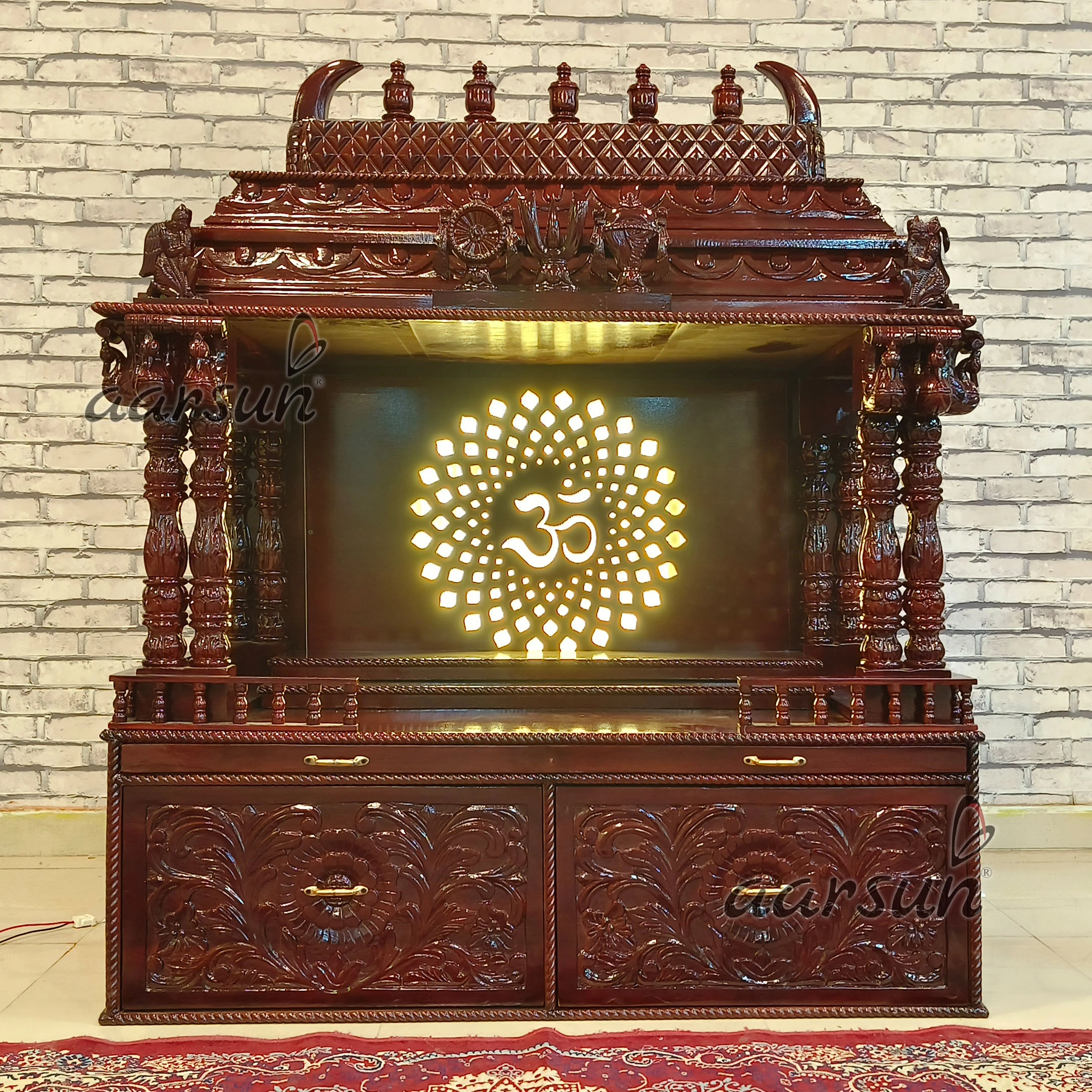 Traditional South Style Gopuram Temple With LED Light