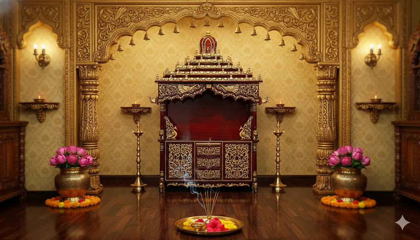 Triple Shade Mandir with Unique Gopuram NT-007