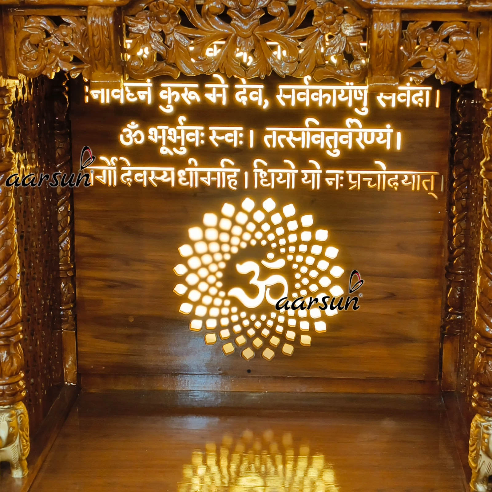 Wooden Ganesh ji Temple Design View 5