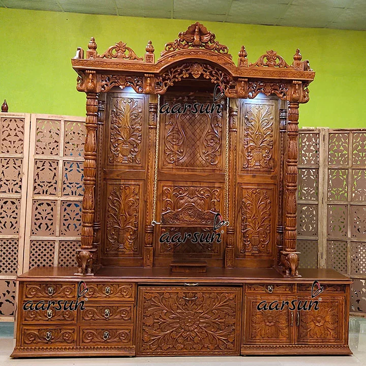 Vastu Compliant Wooden Temples at Home Puja Ghar YT-483 View 5